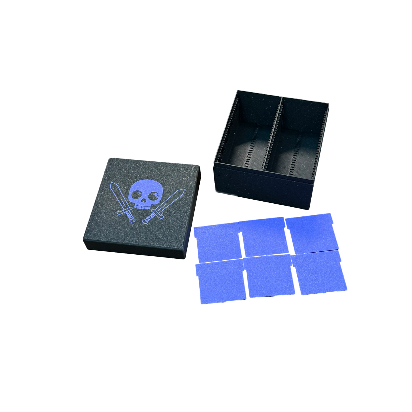 TCG Aufbewahrungskiste – Violett / Schwarz oder Sparkling Schwarz | Mit 6 Trennern
