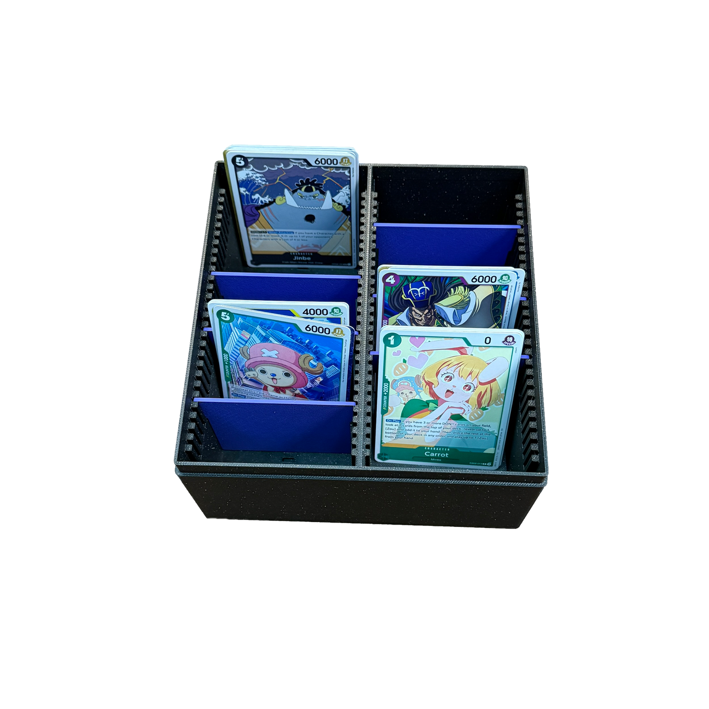 TCG Aufbewahrungskiste – Violett / Schwarz oder Sparkling Schwarz | Mit 6 Trennern