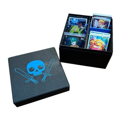 TCG Aufbewahrungskiste – Blau / Schwarz oder Sparkling Schwarz | Mit 6 Trennern