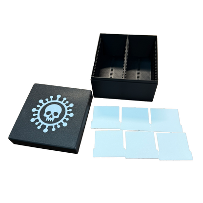 TCG Aufbewahrungskiste – Weiß / Schwarz oder Sparkling Schwarz | Mit 6 Trennern