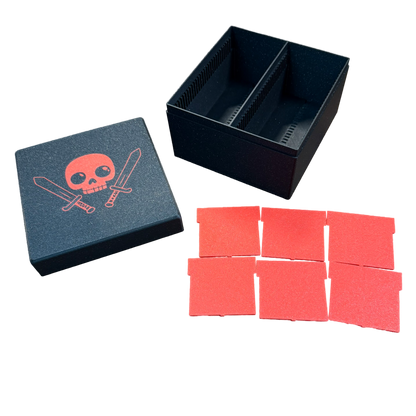 TCG Aufbewahrungskiste – Rot / Schwarz oder Sparkling Schwarz | Mit 6 Trennern