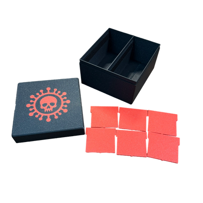 TCG Aufbewahrungskiste – Rot / Schwarz oder Sparkling Schwarz | Mit 6 Trennern
